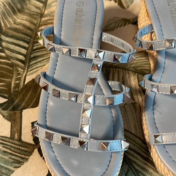 Olivia Miller Studded Wedge - Picture 2 of 5